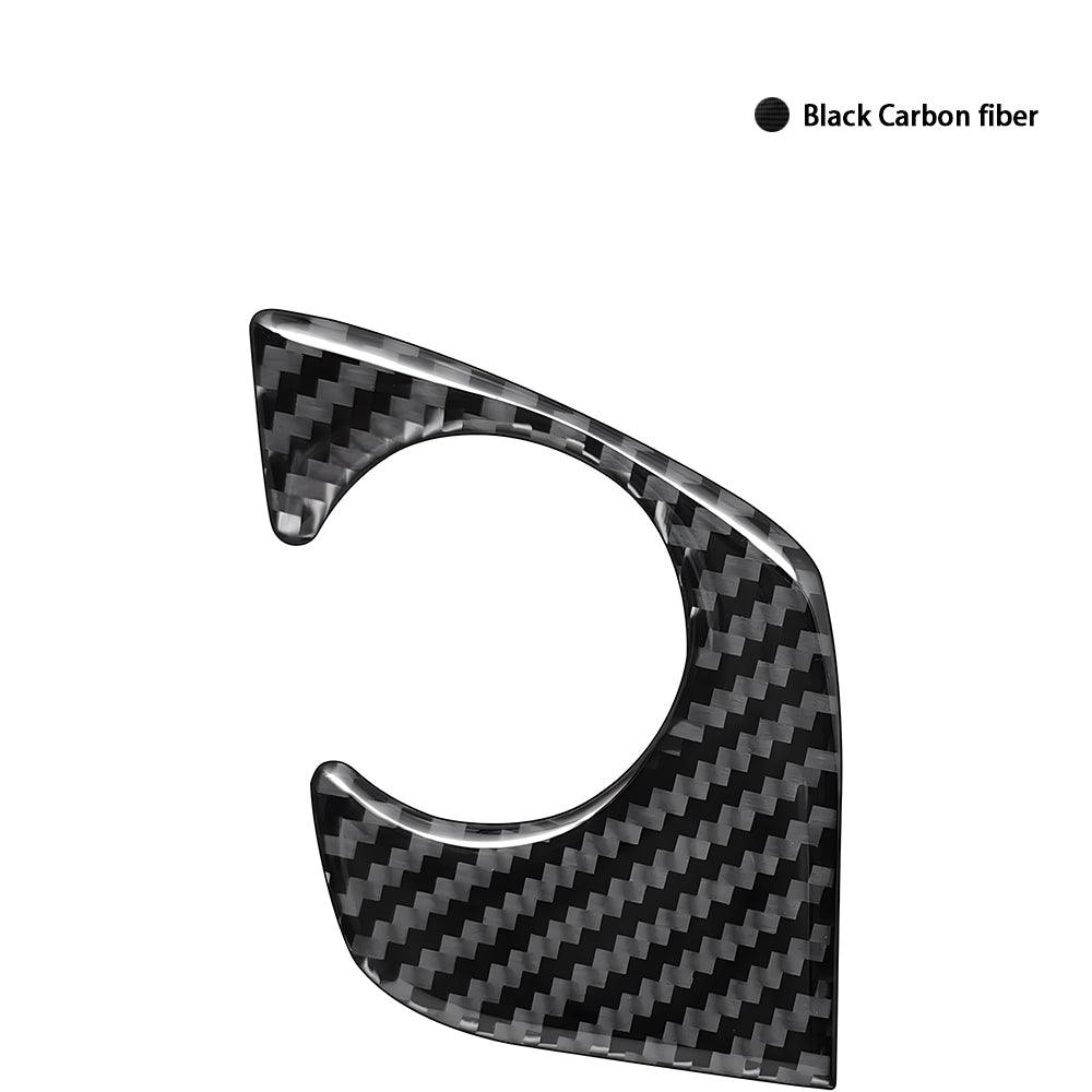 Compatible with Carbon Fiber Console Gear Shifter Shift Box Panel Trim Cover Sticker Interior for BMW 5 Series Accessories G30 525i 530i 540i 2018 2019 2020 2021 Black 1PCS-autoydsstore