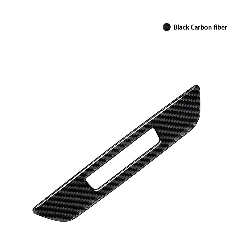 YDSSTORE  Compatible with Carbon Fiber Car Seat Memory Button Cover Panel Trim Sticker Interior for BMW 5 Series Accessories G30 G38 525i 530i 540i 2018 2019 2020 2021 Black 1PCS-autoydsstore