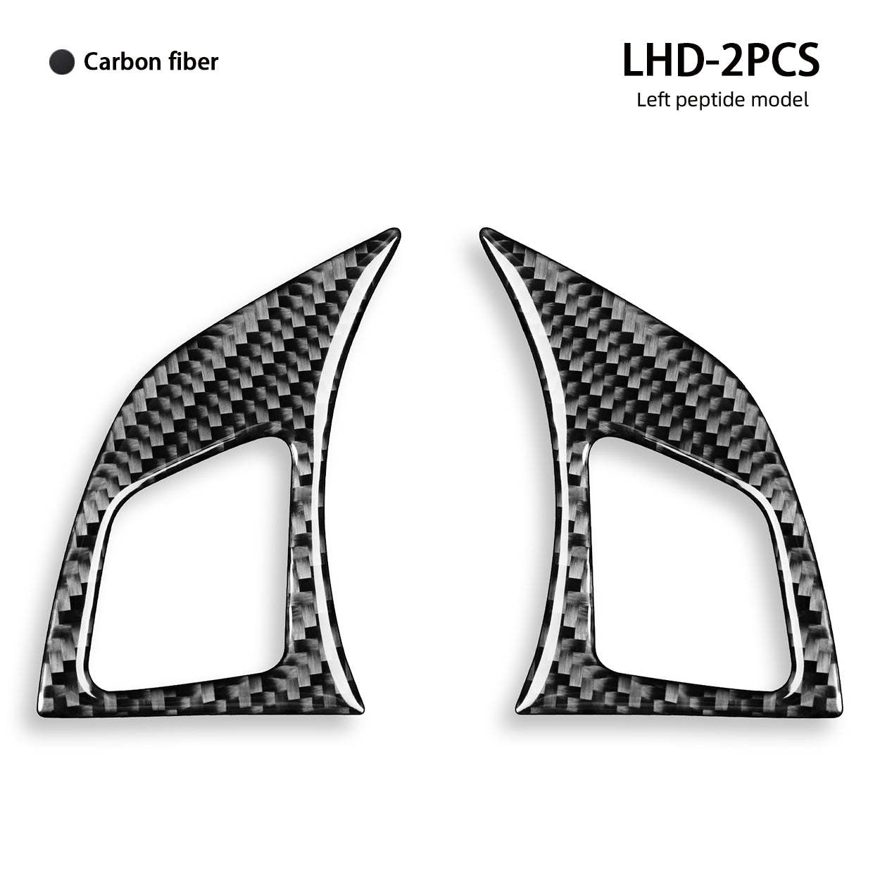 YDSSTORE Carbon Fiber  Car Dashboard Control Button Panel Decoration Sticker Compatible with BMW X1 E84 2013 2014 2015 Auto Interior Trim Accessories 2pcs-autoydsstore