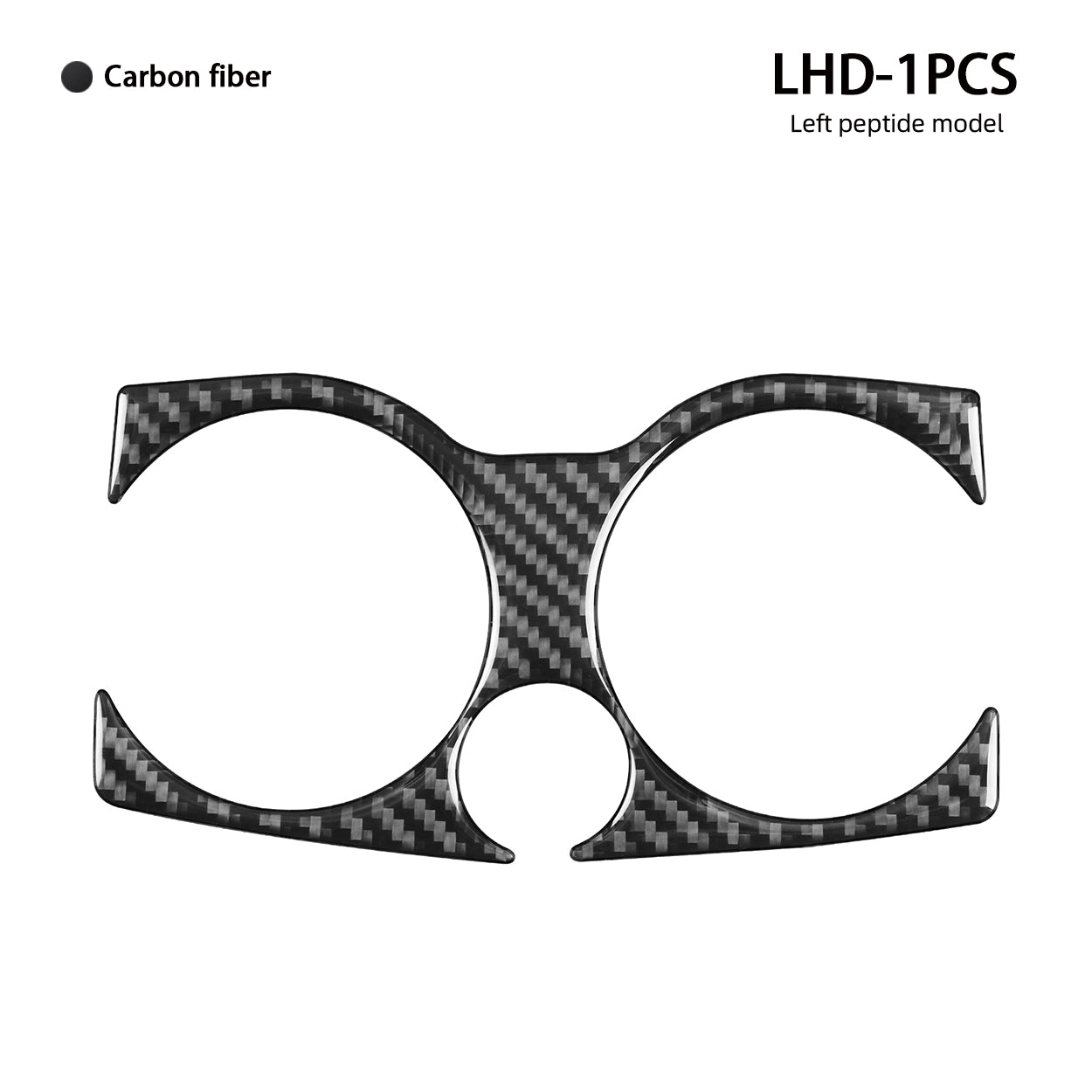 YDSSTORE  Real Carbon Fiber Center Console Cup Holder Decoration Decal | Premium Soft Carbon Fiber Interior Trim for BMW 5 Series G30 G38 530i 540i (2017-2023)-autoydsstore