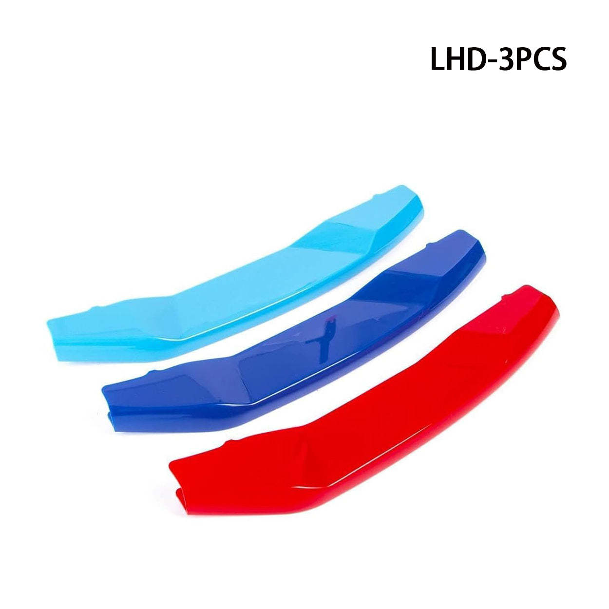 YDSSTORE  M-Colored Tri Grille Insert Trim Strips for BMW X5 G05 (2019+) | Compatible with 7-Beam Front Kidney Grilles W/O Night Vision Camera Option | Easy Clip-on Installation-autoydsstore