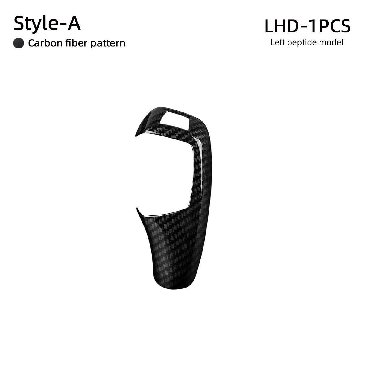 YDSSTORE Car Sticker Decals Gear Shift Knob Cover Carbon Color ABS Trim fits for BMW F20 F21 F22 F30 F31 F32 F33 F34 F35 F36 F07 F10 F12 F15 F16 F25 F26 Accessories (Style B)-autoydsstore