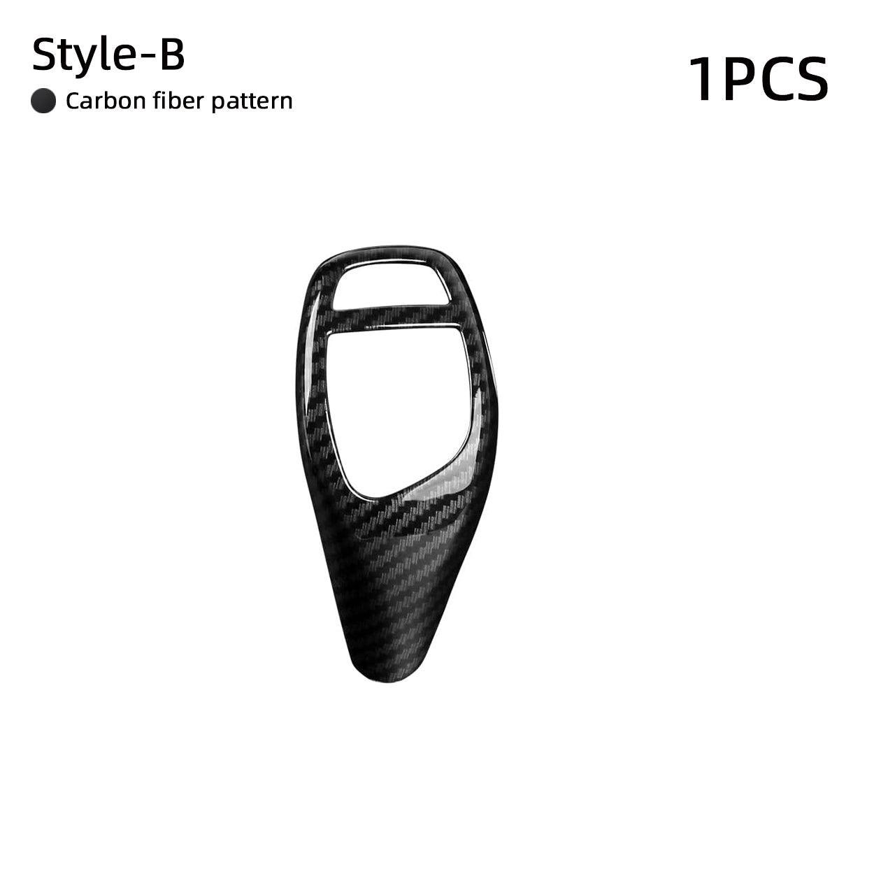 YDSSTORE Car Sticker Decals Gear Shift Knob Cover Carbon Color ABS Trim fits for BMW F20 F21 F22 F30 F31 F32 F33 F34 F35 F36 F07 F10 F12 F15 F16 F25 F26 Accessories (Style B)-autoydsstore