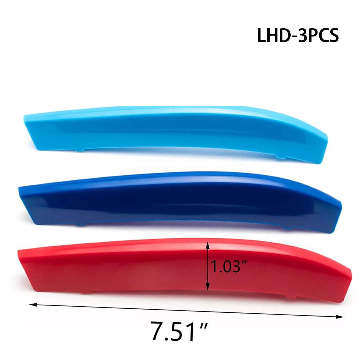 YDSSTORE M-Colored Grille Insert Trim Strips for BMW 5 Series GT F07 (2009-2017) | Compatible with 9-Beam Front Kidney Grilles | Easy Clip-on Installation-autoydsstore