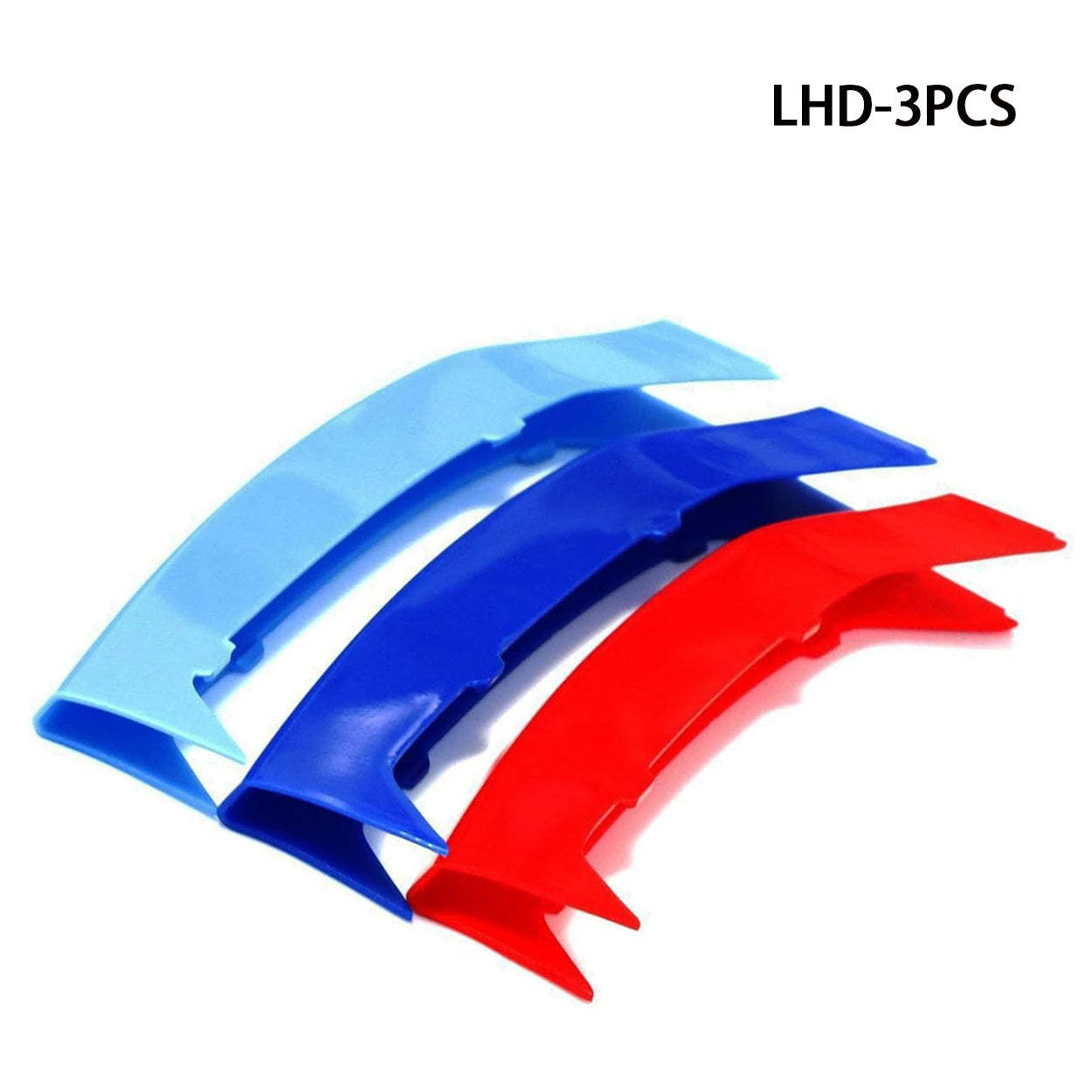 YDSSTORE M-Colored Tri Grille Insert Trim Strips for BMW 4 Series F32 F33 F36 (2014-2018) | Compatible with 9-Beam Black Curved Grilles | Easy Clip-on Installation-autoydsstore