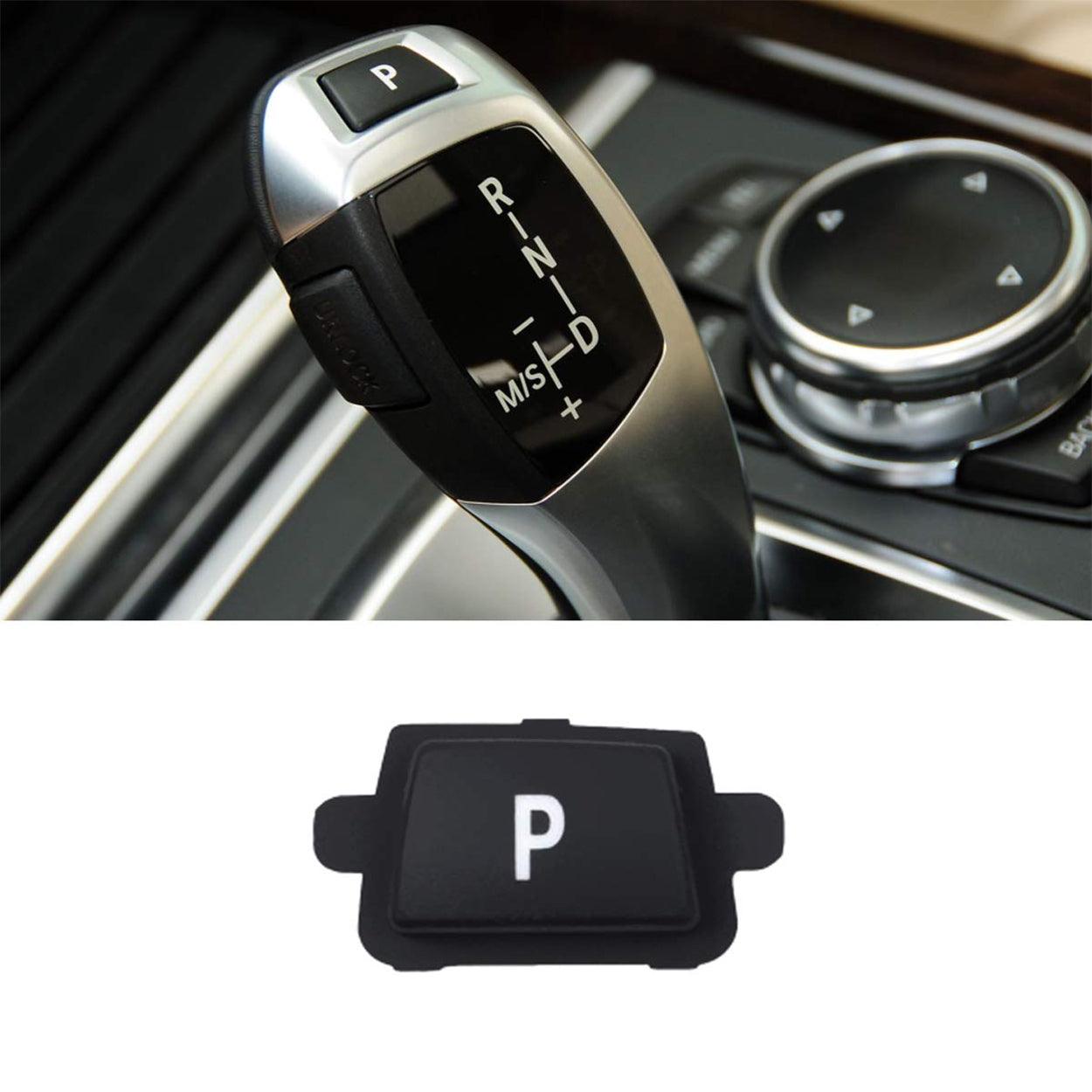 Compatible with BMW Gear Shift P Button. Gear Shift Knob Lever Parking Button Cover Replacement Compatible with BMW 3' F30/F31/F34. 5' F10/F11. 7' F01/F02. X3 F25.X4 F26. X5 E70/F15. X6 E71/F16-autoydsstore