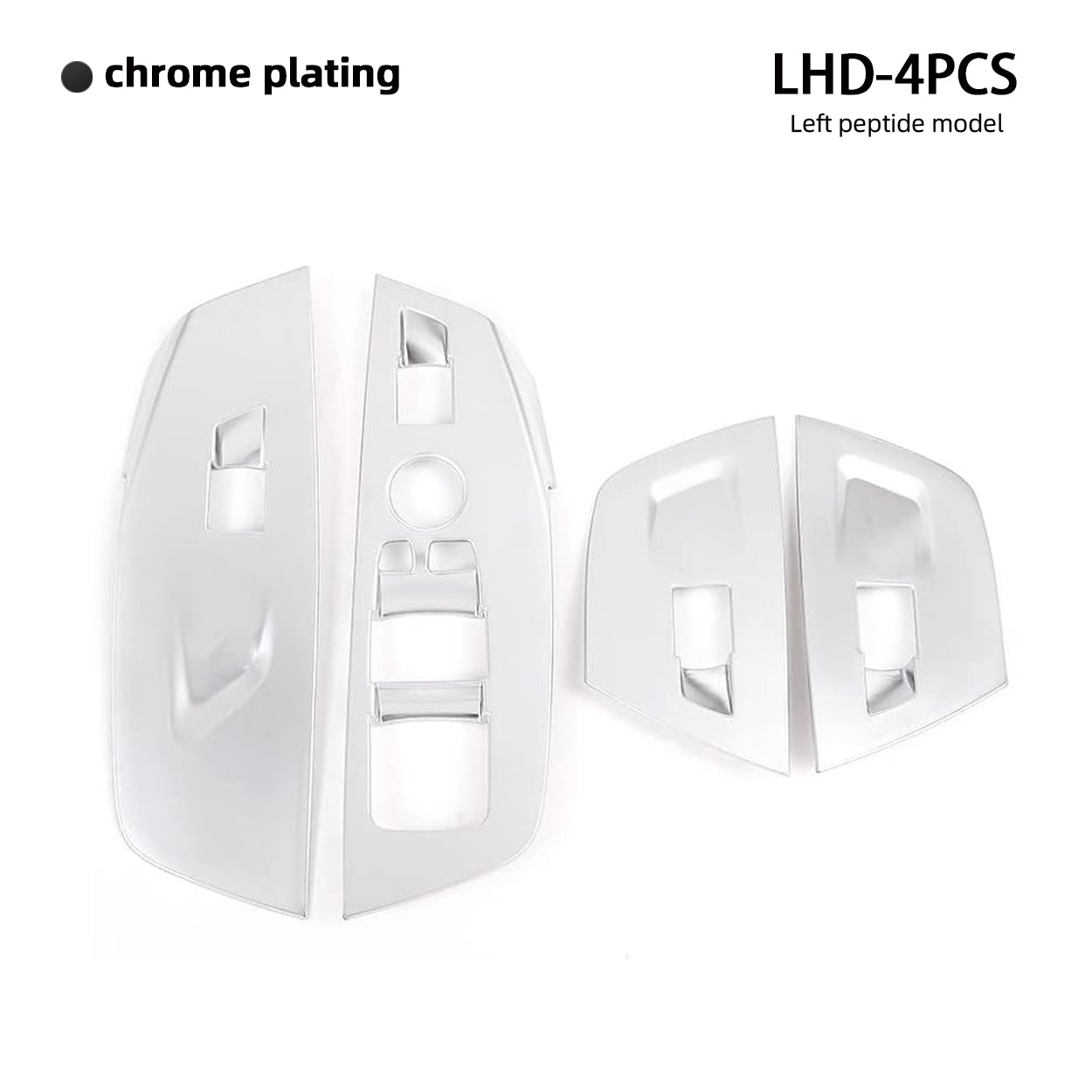 YDSSTORE  For BMW X3 X4 G01 G02 (2018-2023) Door Window Button Cover – ABS Plastic with Carbon Fiber. Matte Black. and Chrome Finish-autoydsstore