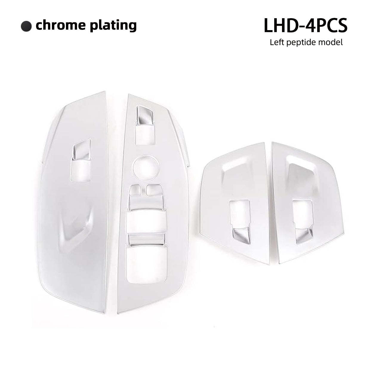 YDSSTORE  For BMW X3 X4 G01 G02 (2018-2023) Door Window Button Cover – ABS Plastic with Carbon Fiber. Matte Black. and Chrome Finish-autoydsstore