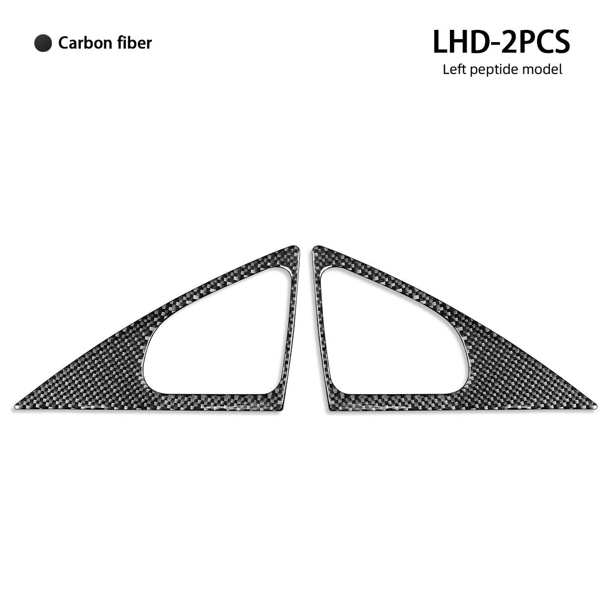 YDSSTORE Carbon Fiber  Inner Door Panel Loudspeaker Horn Speaker Frame Decoration Sticker (2pcs) | Interior Trim Accessories for BMW X1 E84 (2013-2015)-autoydsstore