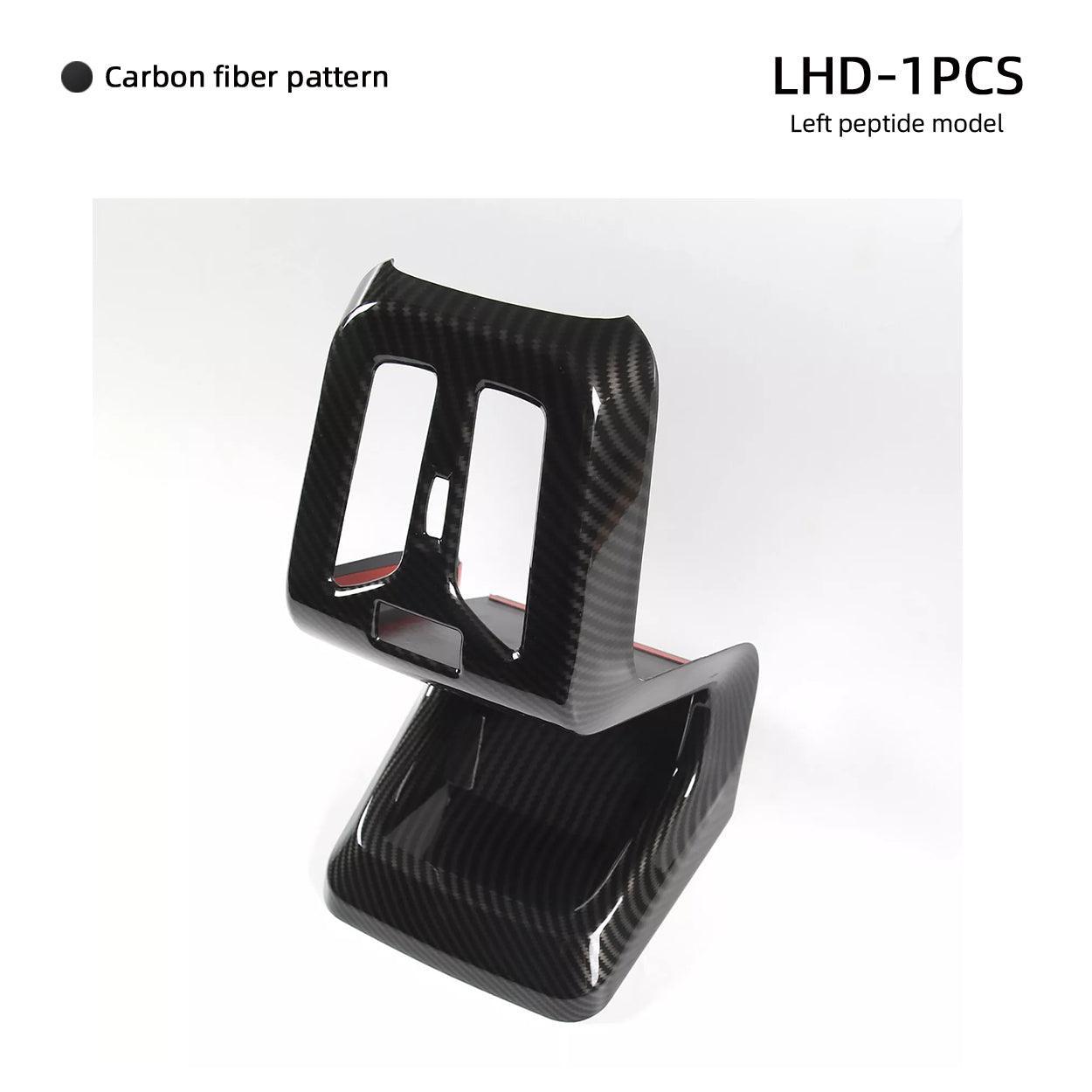 ABS Carbon Fiber  Rear Air Vent Anti-Kick Cover Trim for BMW X1 U11 2023-2024-autoydsstore