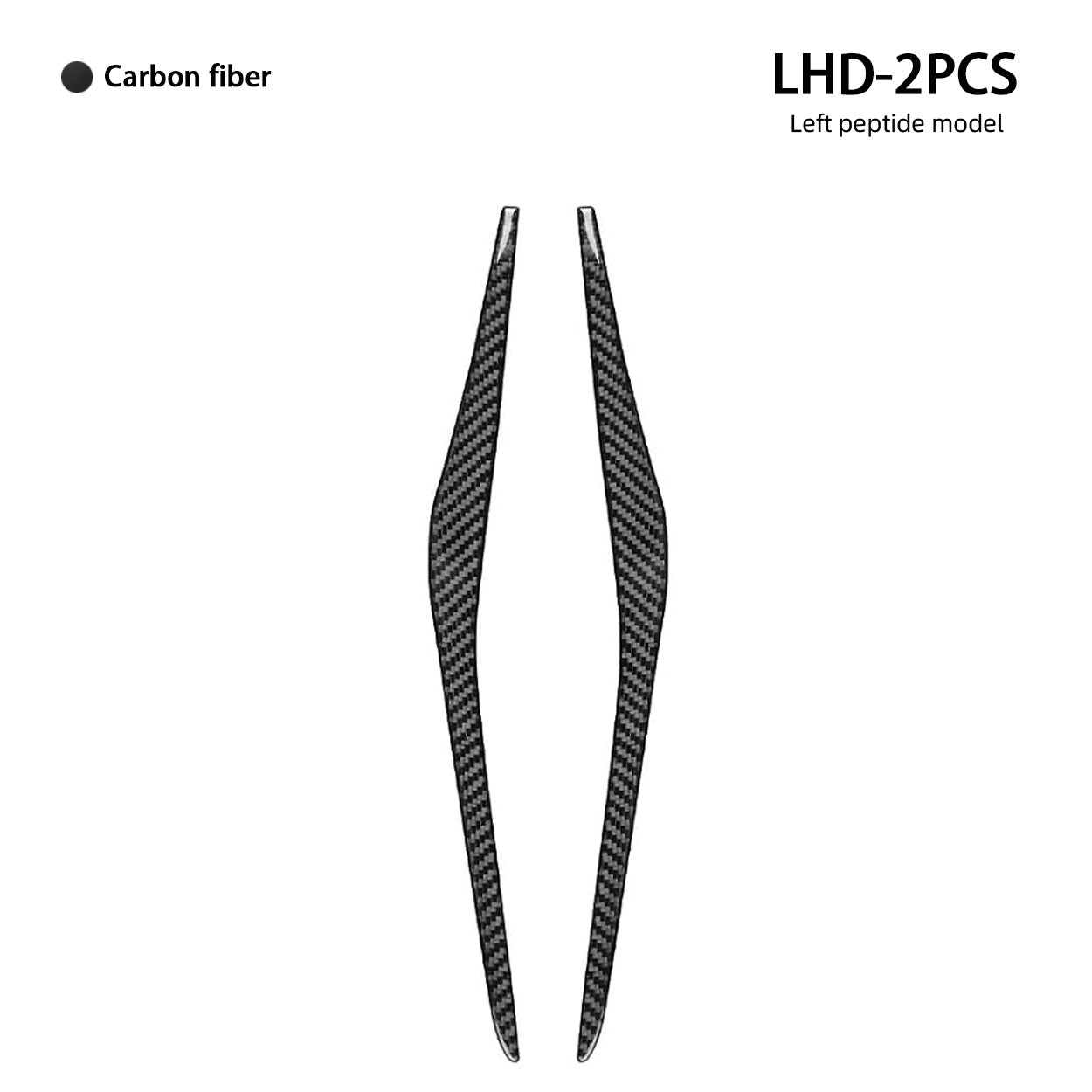 YDSSTORE Real Soft Carbon Fiber Center Console Gear Shift Decoration Strips (2pcs) | Premium Sticker for BMW 5 Series G30 G38 530i 540i (2017-2023) | Easy Installation-autoydsstore