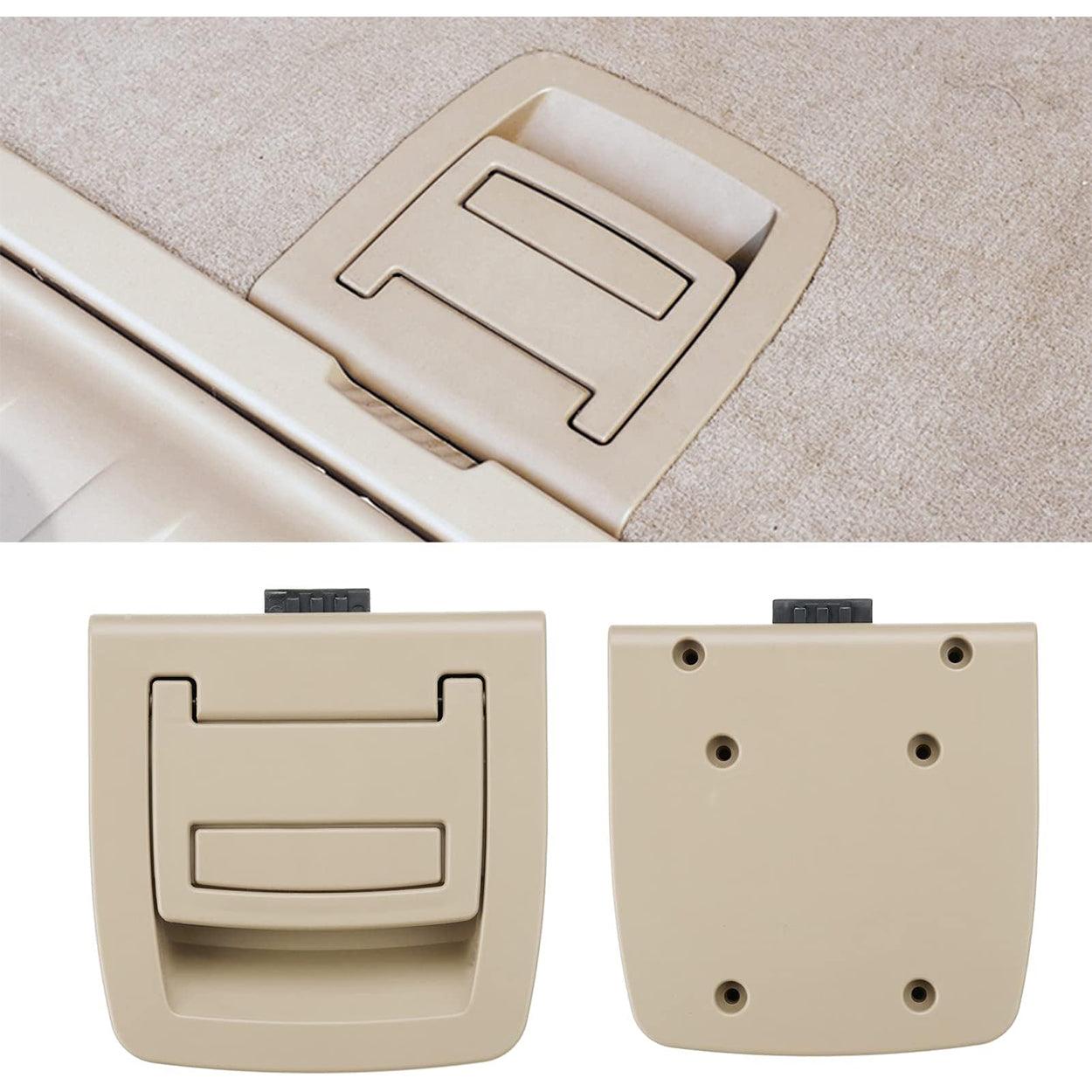 Compatible BMW Trunk Mat Carpet Handle for 5 Series E60/F07/F11 (2003-2016). X5 E70/F15 (2006-2018). X6 E71/F16 (2007-2019) – Rear Floor Carpet Handle Replacement (No Locking Function)-autoydsstore