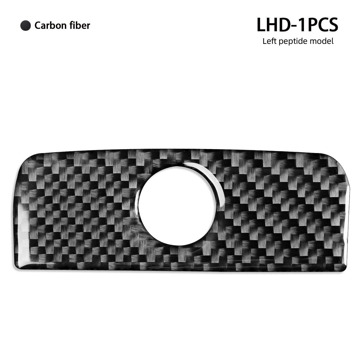 YDSSTORE Carbon Fiber  Car Passenger Position Glove Storage Box Handle Switch Panel Decoration Sticker Compatible with BMW X1 E84 2013 2014 2015 Auto Interior Trim Accessories 1pc-autoydsstore