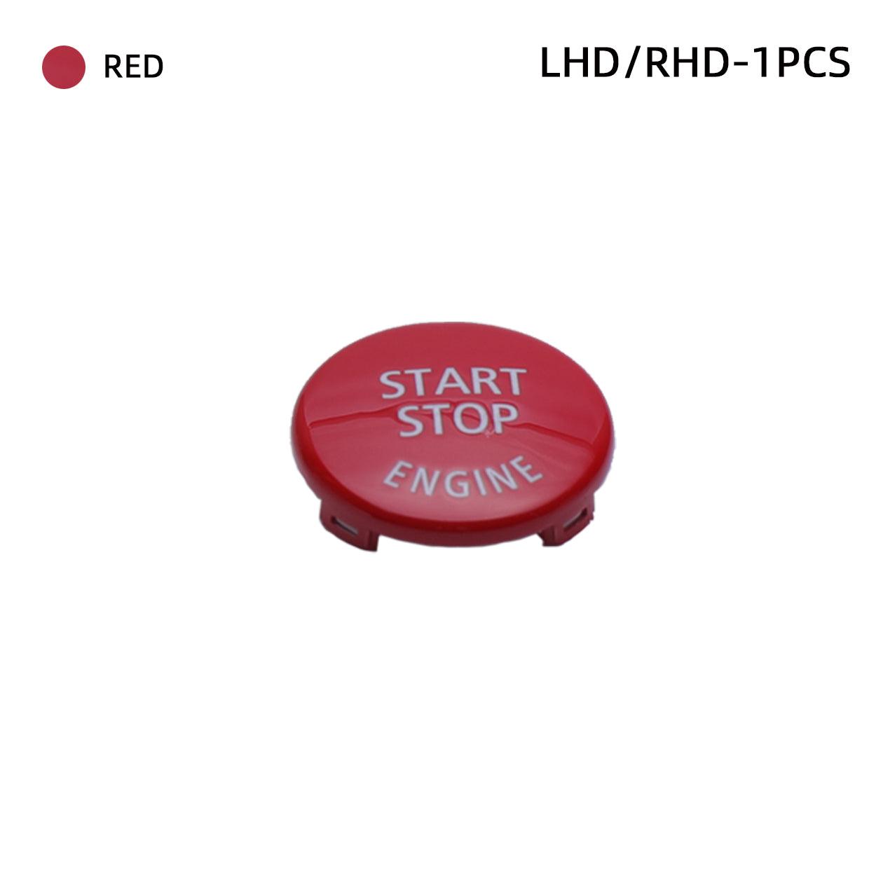 Sports Red Start Stop Button for BMW (1. 3. 5. 6 Series. X1. X3. X5. X6) - Compatible with E81. E90. E91. E60. E63. E84. E83. E70. E71 - Engine Ignition Switch Replacement-autoydsstore