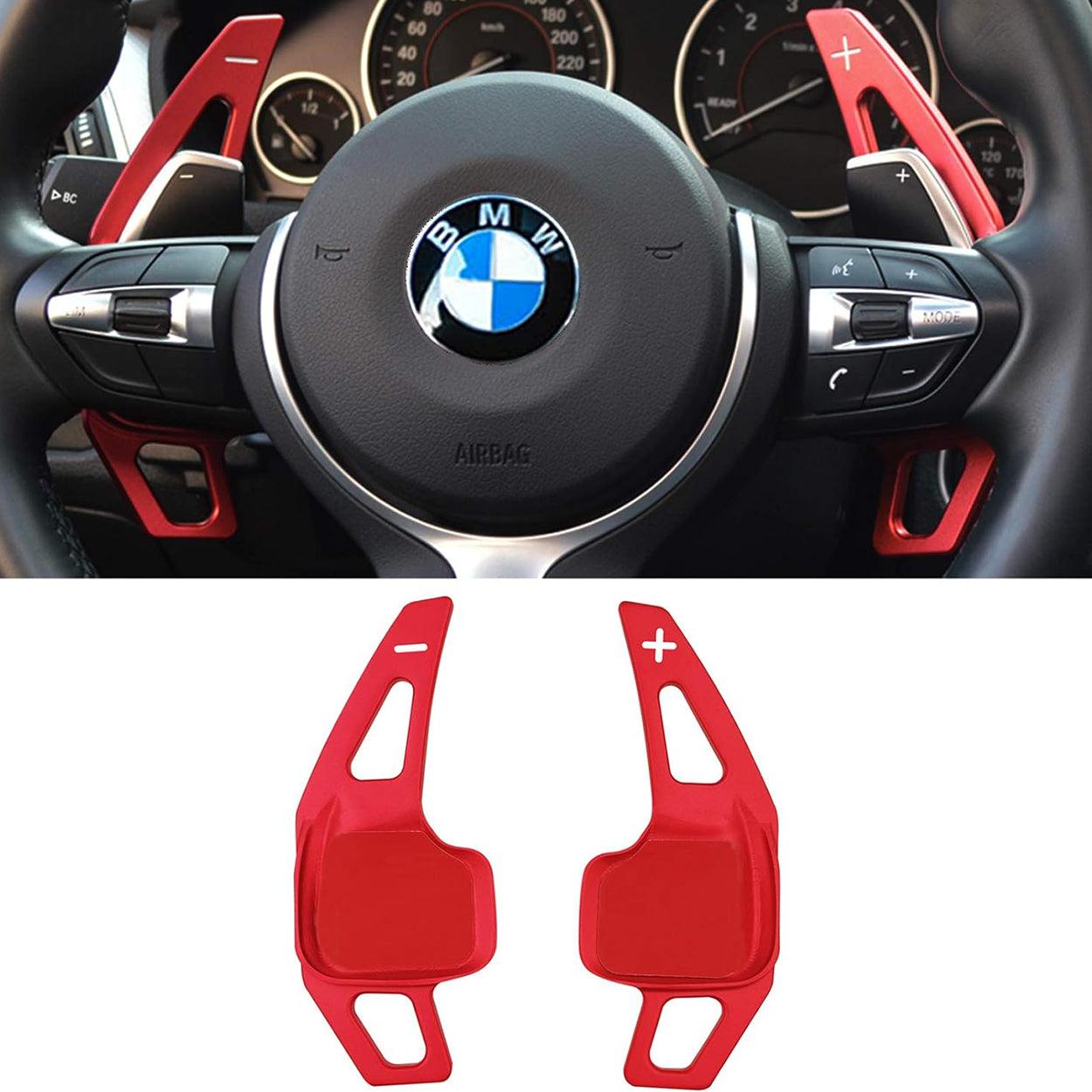 YDSSTORE Aluminum Metal Paddle Shifter Extensions for BMW (2. 3. 4. X1. X2. X3. X4. X5. X6 Series F30 F31 F15 F16 F25 F26)-autoydsstore