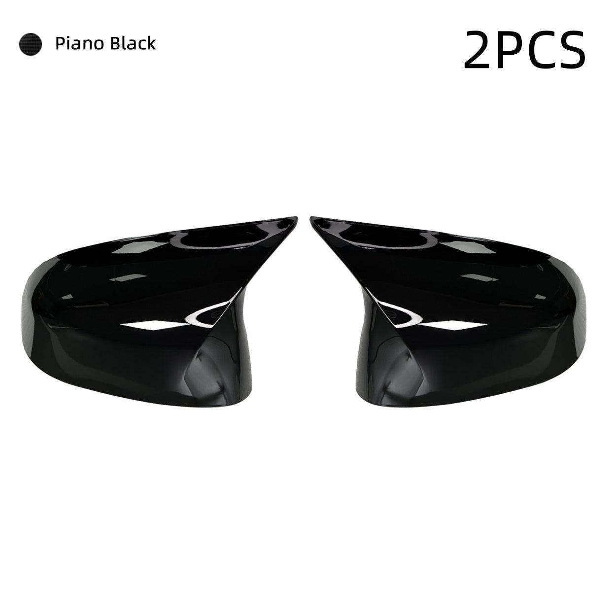 Compatible with BMW Mirror Cover X3 G01/X4 G02/X5 G05/X7 G07 2019-2024.X6 G06 2020-2024. M Style Glossy Black Rearview Mirror Caps for BMW. Horn Clip-on Left Driver and Right Side Mirror Cover-autoydsstore