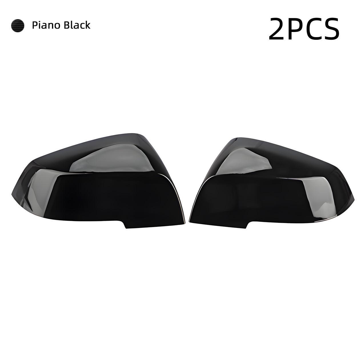 Door Mirror Covers Caps Replacement for BMW F20 F22 F23 F30 F31 F32 F33 F36 F87 M2 X1 E84 - Piano Black Rearview Side Mirror Trim-autoydsstore