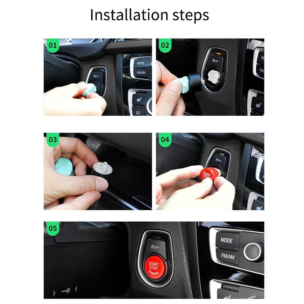 For BMW Start Stop Button Sports Red Engine Switch | YDSSTORE