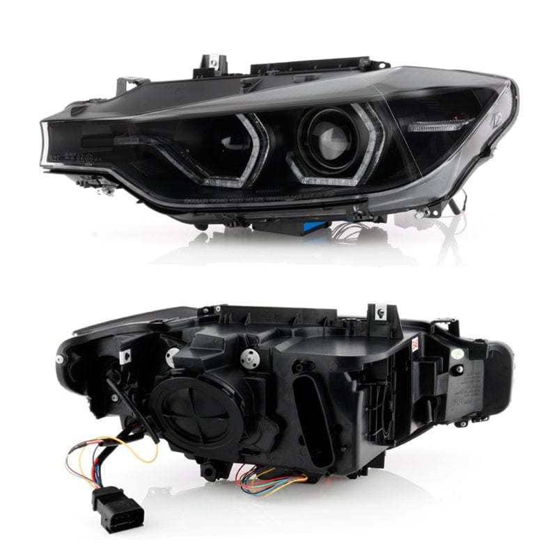 Spyder 12-14 BMW F30 3 Series 4DR Projector Headlights - Black