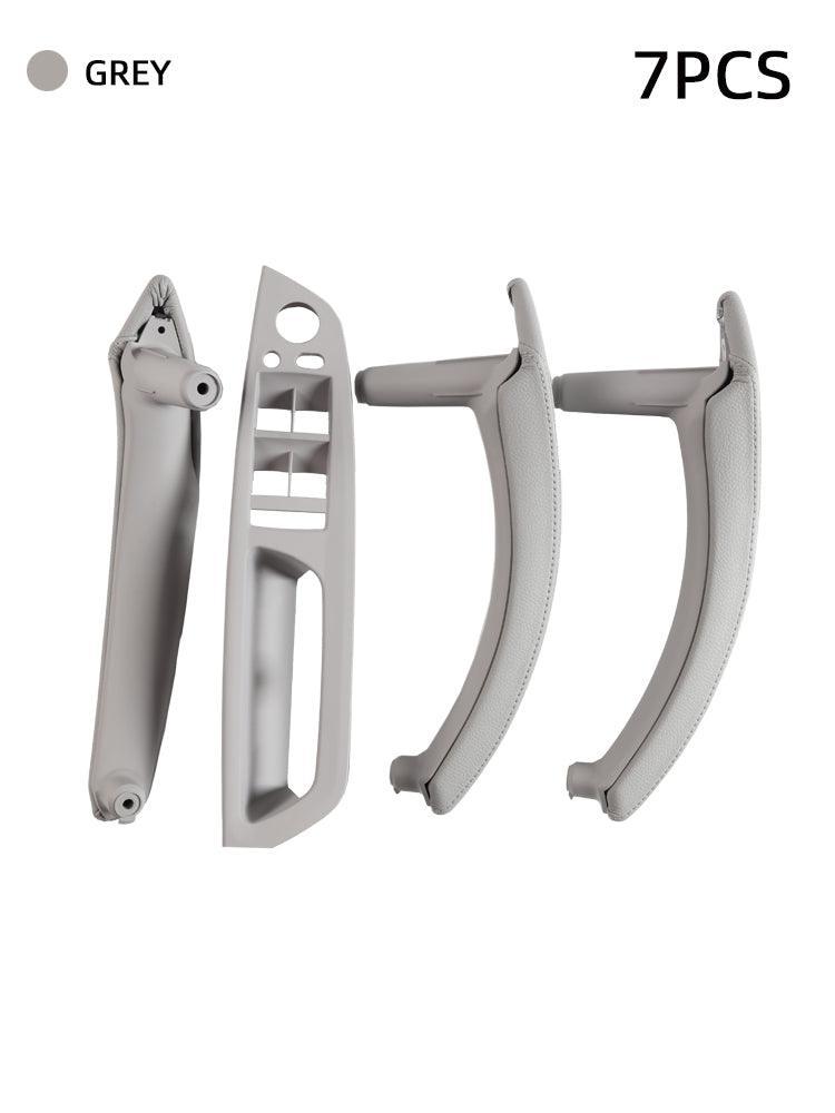 for BMW X5 X6 Genuine Leather Door Handle Outer Cover Replacement. Door Handle Leather Cover  Inner Door Panel Handle (Fits:BMW X5 E70/E70 LCI and BMW X6 E71/E72)-autoydsstore