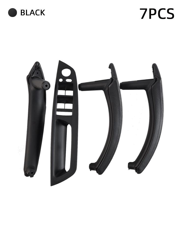 for BMW X5 X6 Genuine Leather Door Handle Outer Cover Replacement. Door Handle Leather Cover  Inner Door Panel Handle (Fits:BMW X5 E70/E70 LCI and BMW X6 E71/E72)-autoydsstore