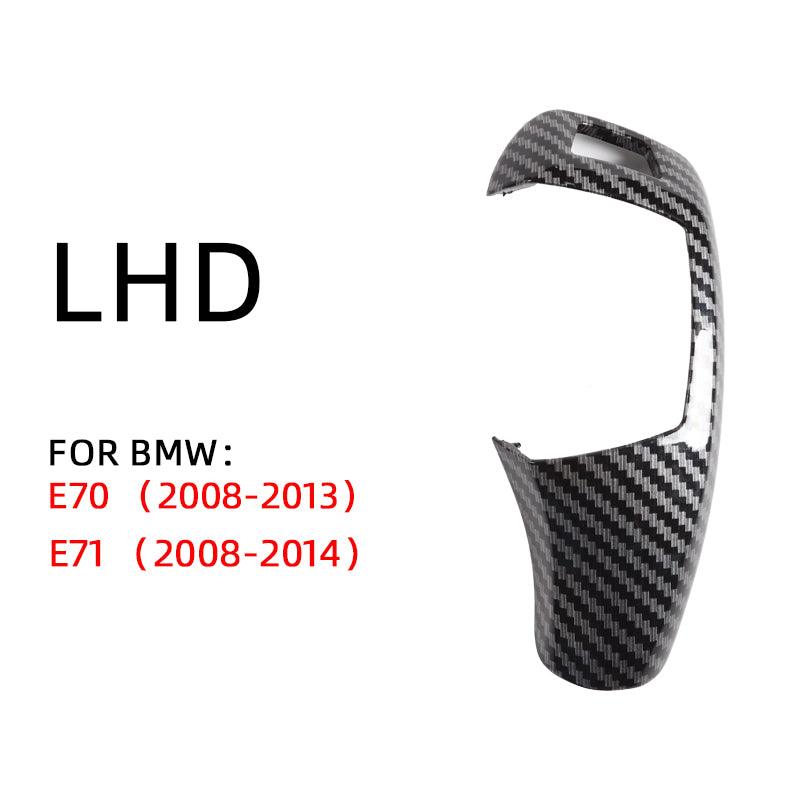 [Replacement] Car Gear Lever Shift Knob Cover Black for BMW X5 X6 E70 E71 2008-2013 Gear Lever Shift Knob Cover Trim-autoydsstore