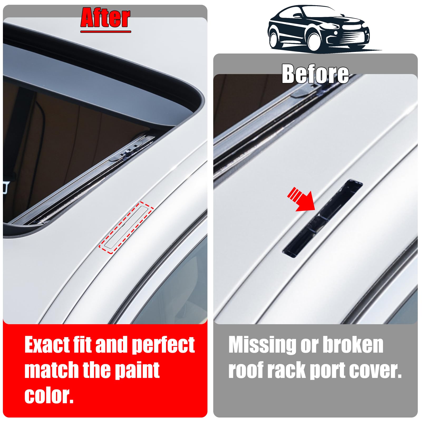BMW Roof Rack Port Cover for 5 Series G30/G31 (2018-2023) | Mineral White Metallic | YDSSTORE