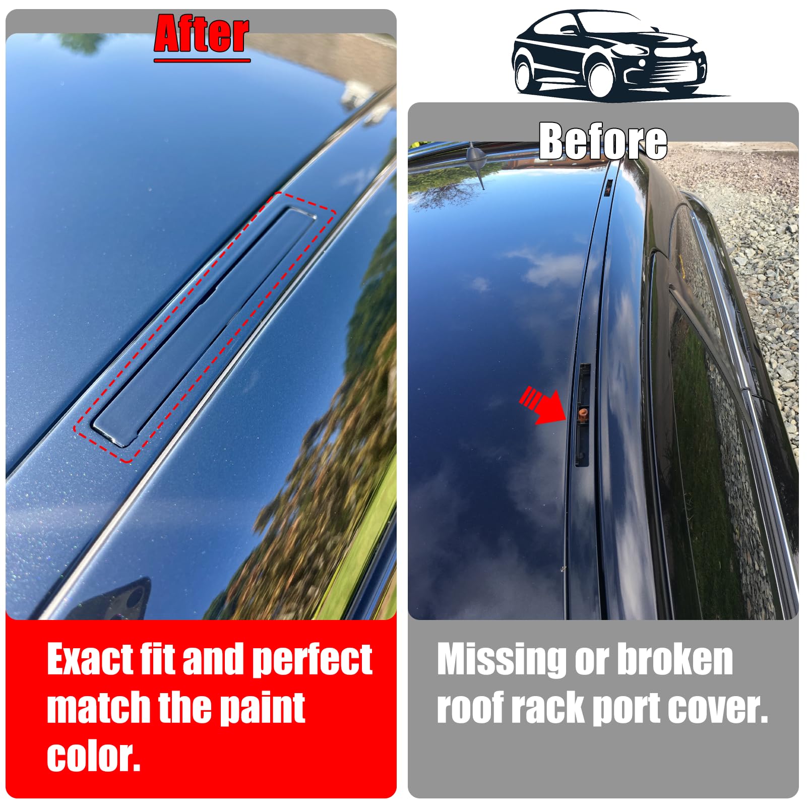 BMW Roof Rack Port Cover for 5 Series G30/G31 (2018-2023) | Carbon Black | YDSSTORE