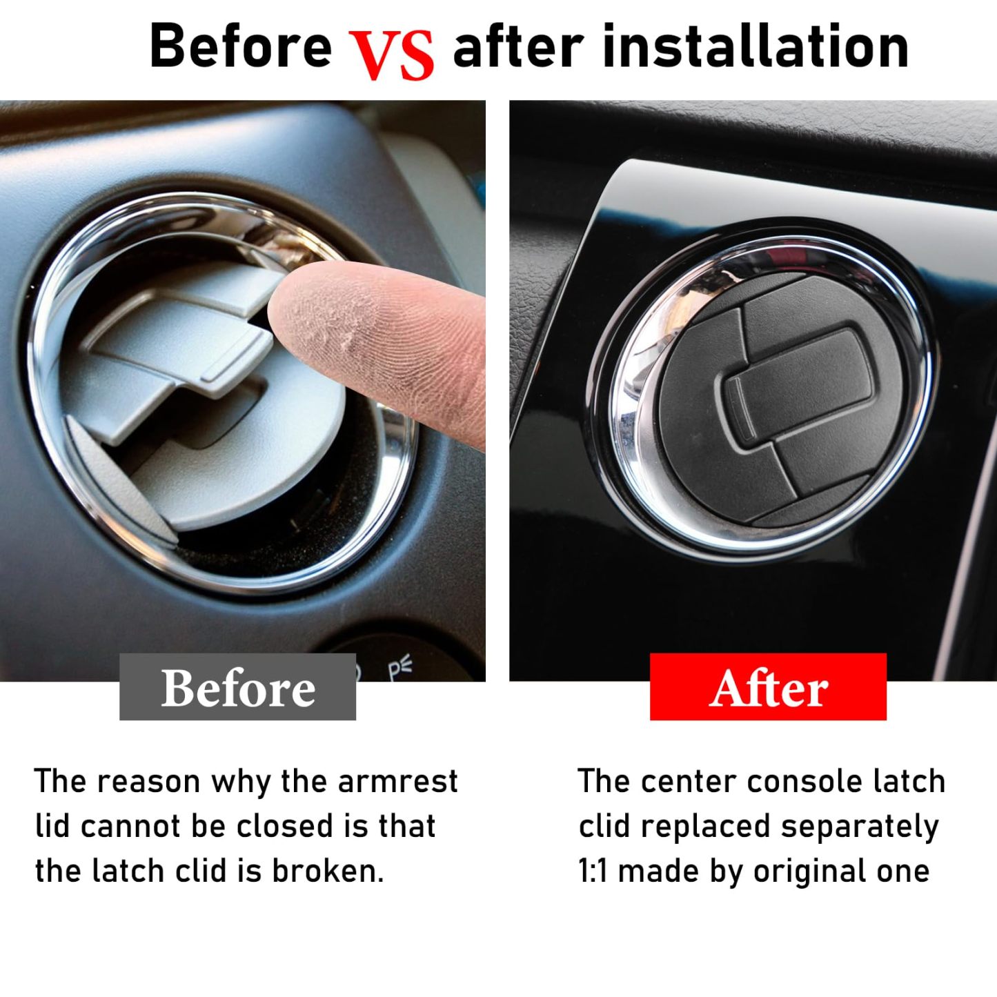 2009-2014 Ford F150 Dash Air Vents. Chrome & Medium Grey. 4PCS| YDSSTORE