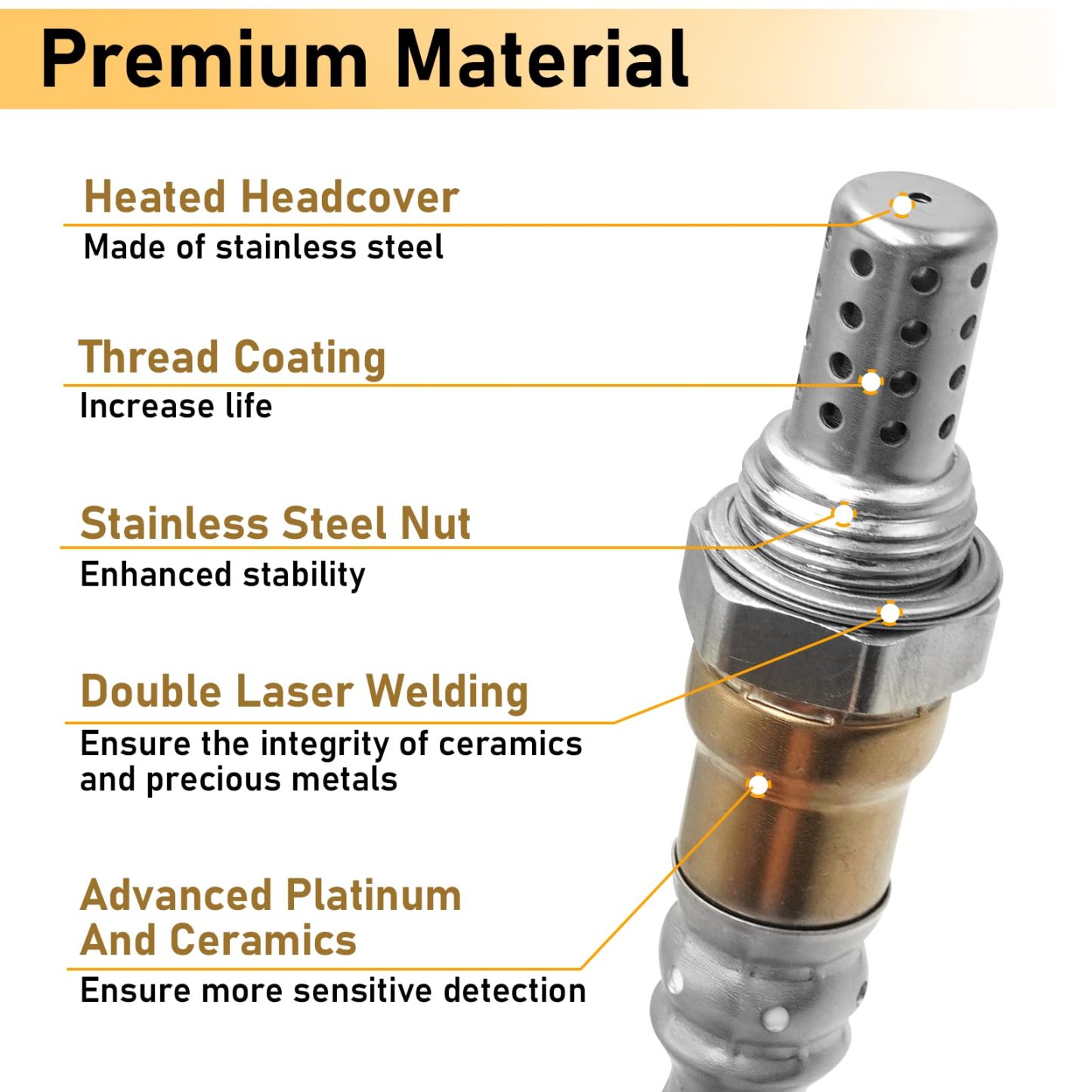 Ford F150 Oxygen Sensor Replacement 2004-2008.Set of 4| YDSSTORE