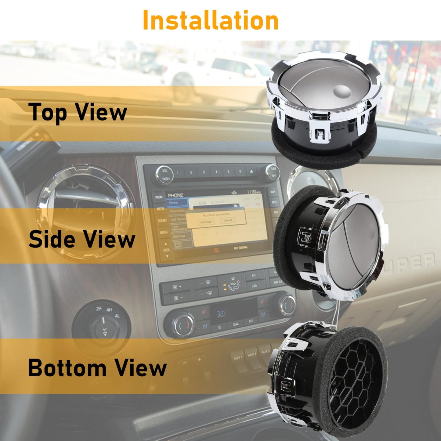 2011-2016 Ford F250-F550 Super Duty Dash Air Vent.1 PCS | YDSSTORE