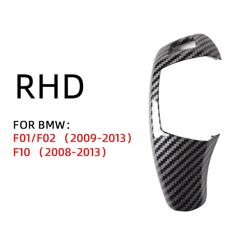 Replacement Gear Shift Cover Black For BMW 5 Series  F01 F02 F10 520i 525 530 Shifter gear knob Lever Panel Head Cover Sticker-autoydsstore