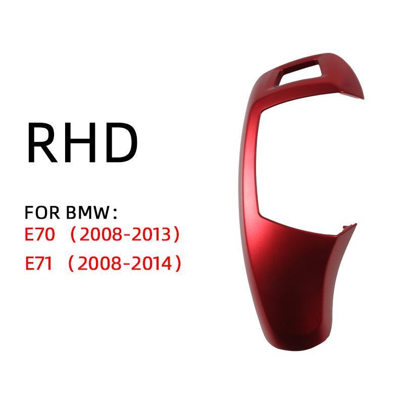 [Replacement] Car Gear Lever Shift Knob Cover Black for BMW X5 X6 E70 E71 2008-2013 Gear Lever Shift Knob Cover Trim-autoydsstore
