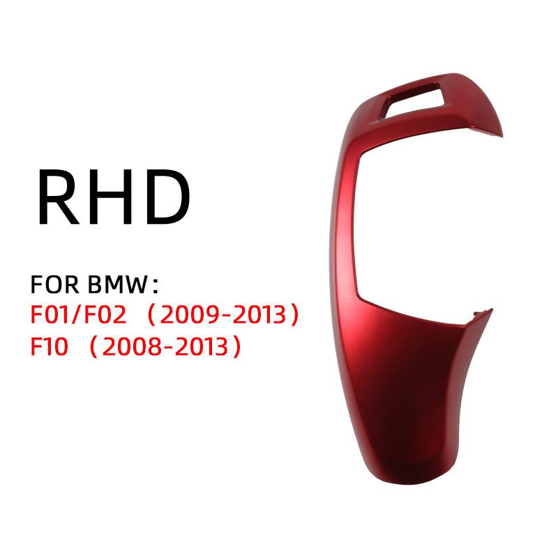 Replacement Gear Shift Cover Black For BMW 5 Series  F01 F02 F10 520i 525 530 Shifter gear knob Lever Panel Head Cover Sticker-autoydsstore