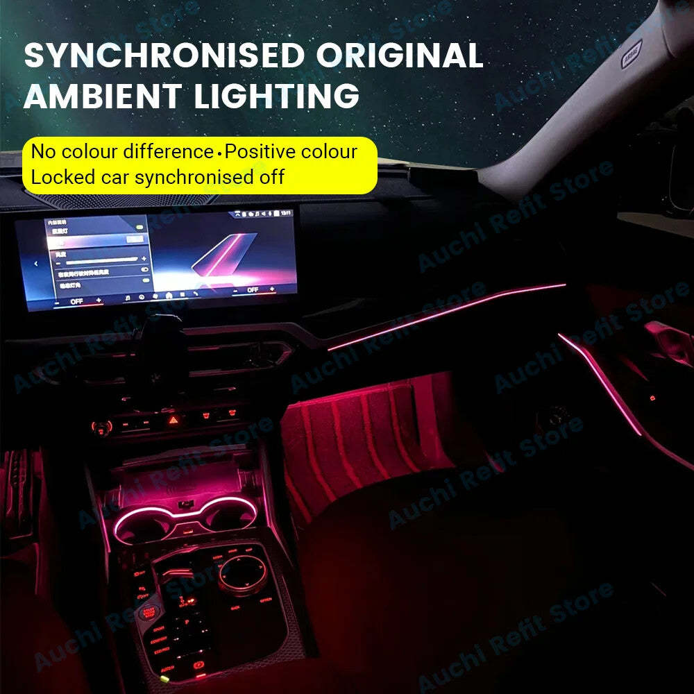 11 Colours LED Cup Holder Light for BMW 5 Series G30 G32 6GT (2018-2023) – Car Water Cup Ambient Lights Decorative Lamp Refit Parts-autoydsstore