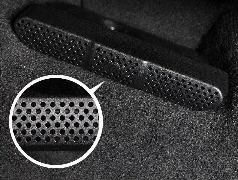 Black ABS Inner Under Seat Air Outlet Decor Trim for BMW X3 X4 G01 G02 2018-2022