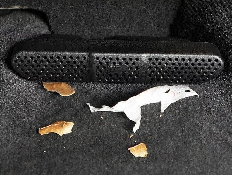 Black ABS Inner Under Seat Air Outlet Decor Trim for BMW X3 X4 G01 G02 2018-2022