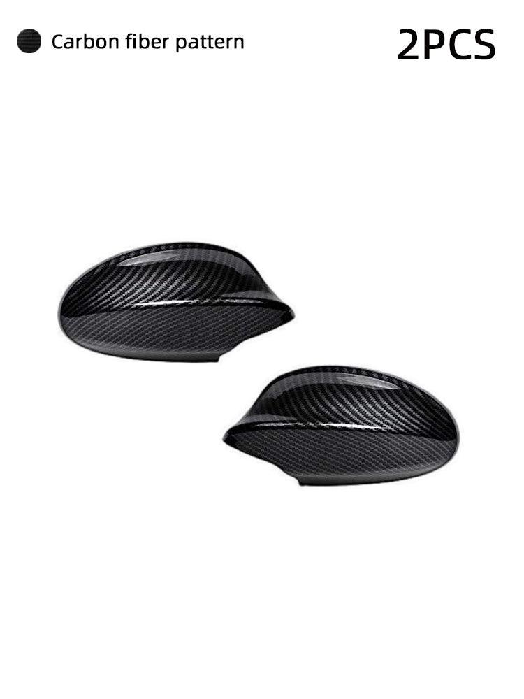 Left and Right Side Mirror Cover Caps for 2005-2008 BMW E90 E91 323i 325i 328i 335i Pre-LCI