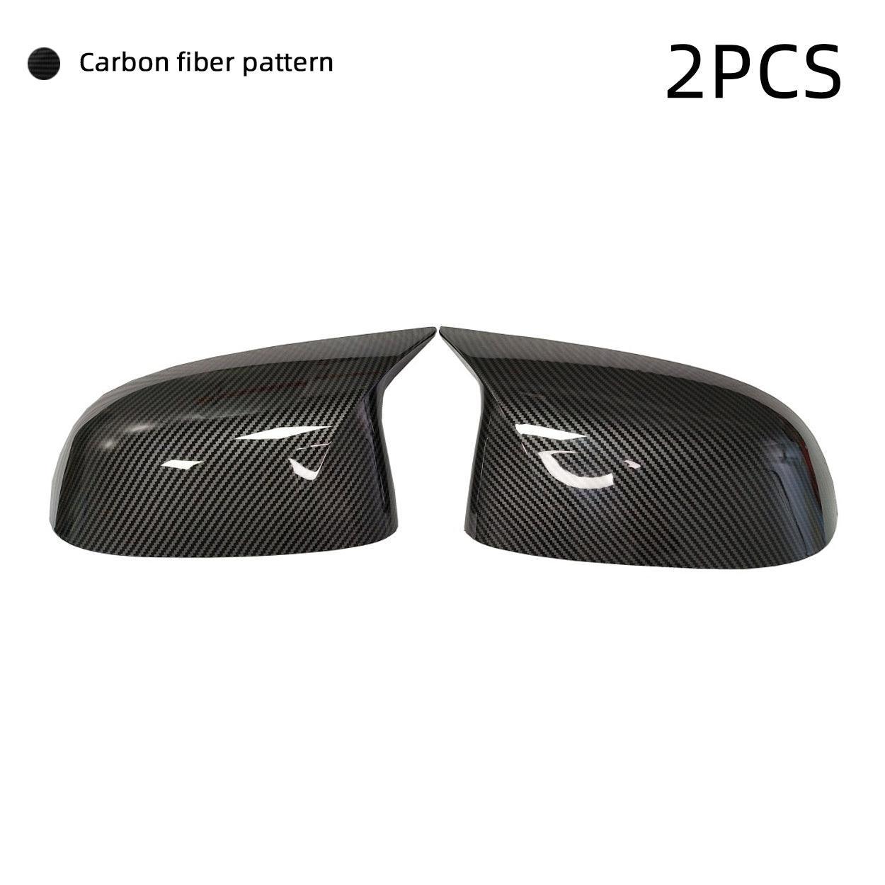 Compatible with BMW Mirror Cover X3 G01/X4 G02/X5 G05/X7 G07 2019-2024.X6 G06 2020-2024. M Style Glossy Black Rearview Mirror Caps for BMW. Horn Clip-on Left Driver and Right Side Mirror Cover-autoydsstore