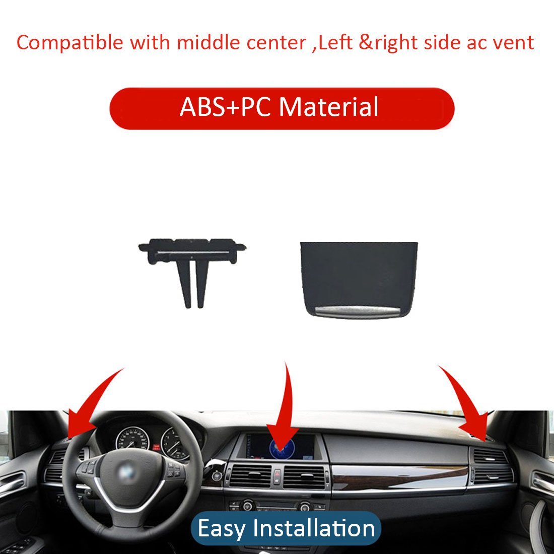 For BMW X5/X6 Front Row Air Vent Tabs Replacement  | YDSSTORE