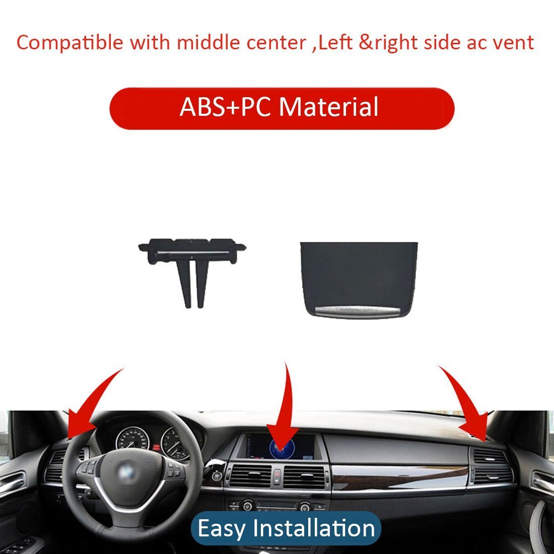 For BMW X5/X6 Front Row Air Vent Tabs Replacement  | YDSSTORE
