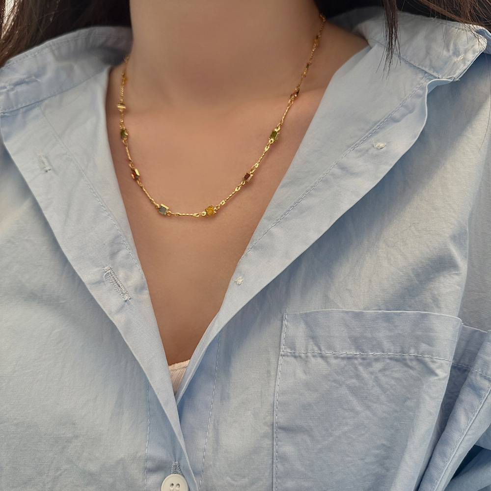 🎁 50% reducere la toate produsele! 💃Colier Elizabeth | placat cu aur de 18k🌟