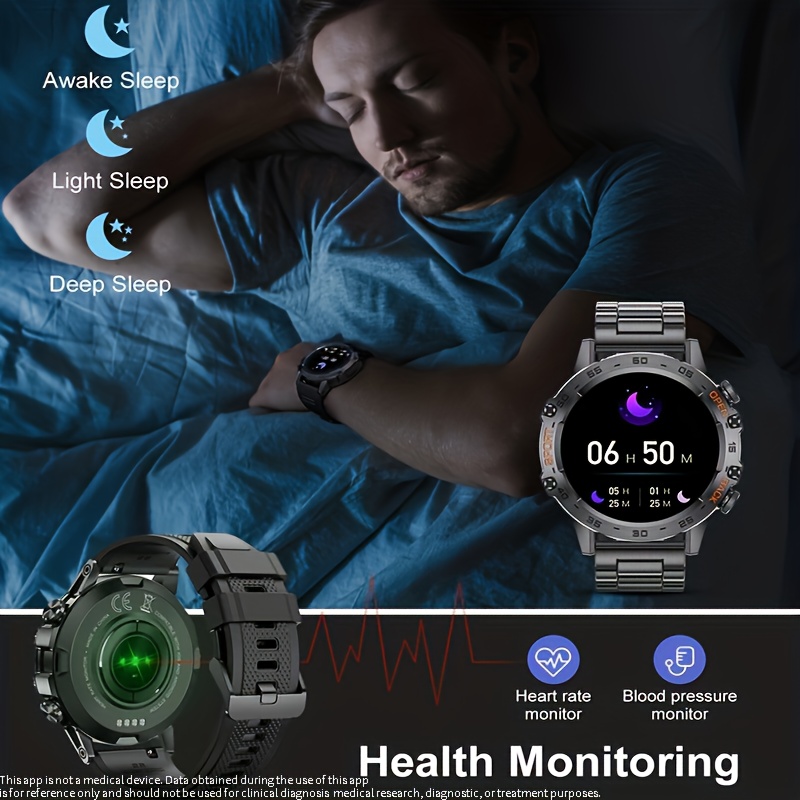 Ceas Inteligent Rotund Cu Afișaj IPS, Ceas Sport Și Fitness Rezistent La Apă, Cu Apel BT Pentru Înregistrarea Activității