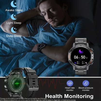 Ceas Inteligent Rotund Cu Afișaj IPS, Ceas Sport Și Fitness Rezistent La Apă, Cu Apel BT Pentru Înregistrarea Activității