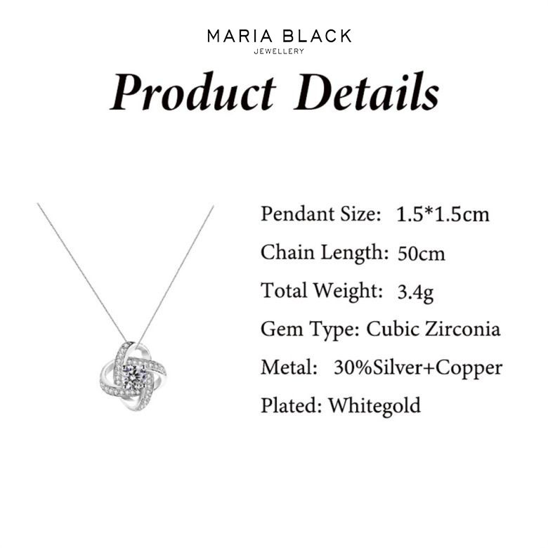 🎁 Ogrlica od bijelog zlata - prava ruža - najbolji poklon za djevojku, ljubavnicu, majku