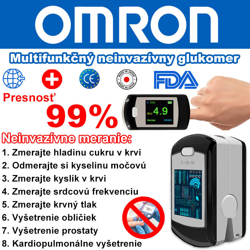 2025 Omron vysoko presný neinvazívny glukomer a krvný oxymeter