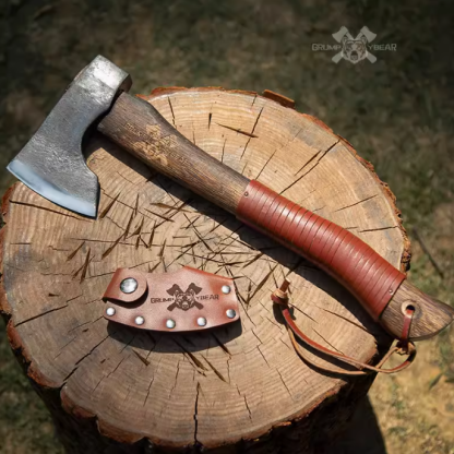 Ascia portatile da esterno in acciaio puro