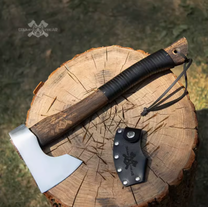 Ascia portatile da esterno in acciaio puro