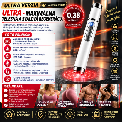 🔥Systém na tvarovanie tela pomocou ultrazvukových rázových vĺn (ULTRASONIC SHOCK WAVE BODY REMODELING SYSTEM™) – Zväčšuje objem pŕs a nadvihuje zadok. Podporuje rast svalov. Zlepšuje krvný obeh. Zmierňuje bolesť.