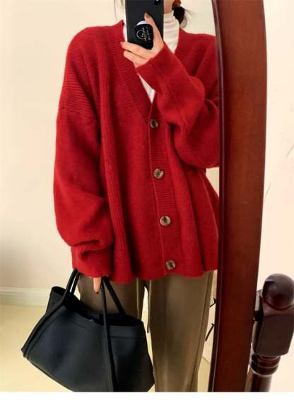 🧣V-izrez Casual Pleteni Cardigan V-izrez (BESPLATNA POŠTARINA)